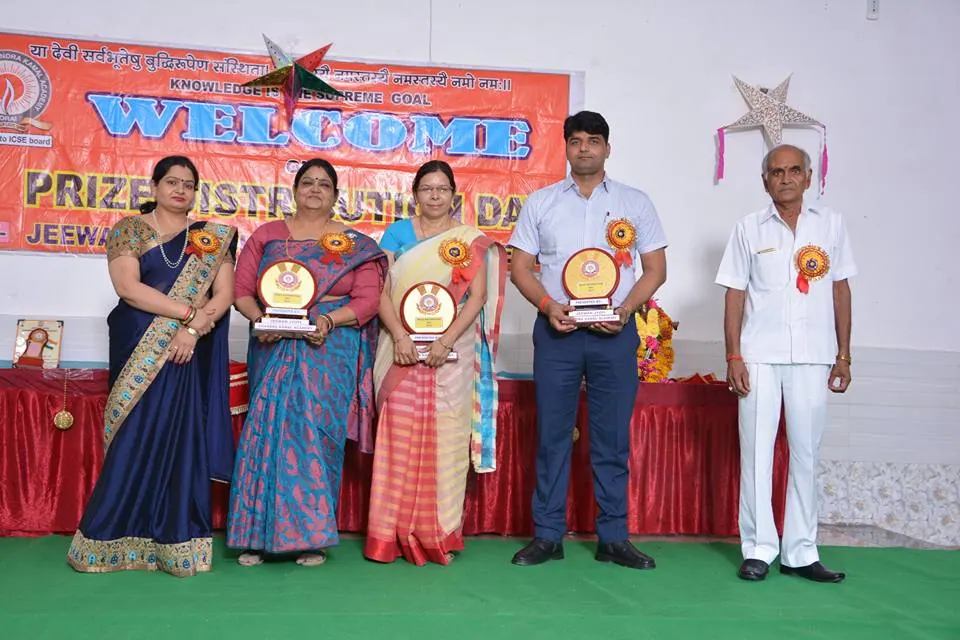 Members of the school community at an awards event.